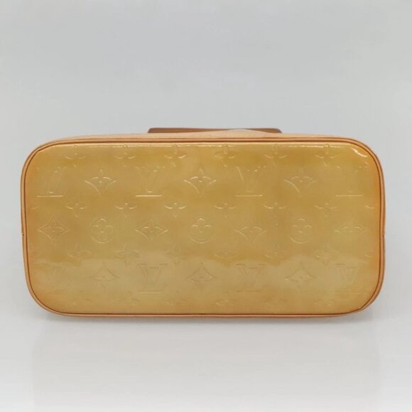 LOUIS VUITTON Monogram Vernis Houston Hand Bag Beige M91004 LV Auth SW1452 - Picture 6 of 16